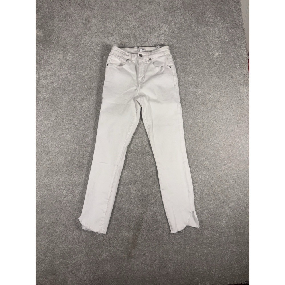 Good American Jeans Women 6/28 Skinny High Rise Good Legs Crop Ankle‎ White NWT